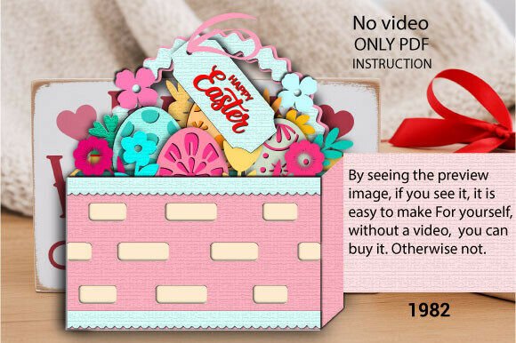 3D SVG Easter Egg Basket Design for Vibrant Branding