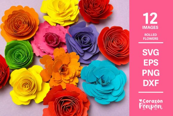 3D SVG Paper Flowers for Local Business Branding