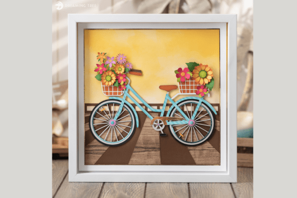 3D SVG Summer Bicycle Sculpture for Local Business Branding