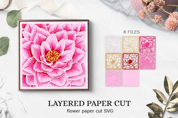 Beautiful Flower Layered Papercut Review for Real Projects