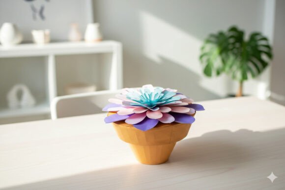 Desert Rose Succulent Plant: A 3D SVG Flower for Modern Branding