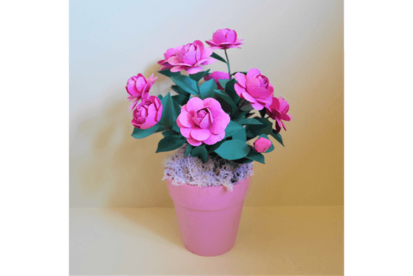 Dolce Mini Rose: A 3D SVG Paper Flower for Elegant Design Projects