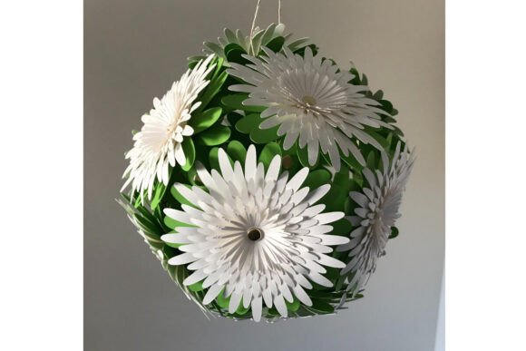 Flower Ball 3D SVG – A Vibrant Addition to Hanging Flower Designs