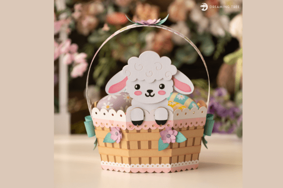 Lamb Easter Basket SVG Review: A Delightful Design for Springtime Embroidery