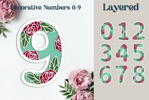 Layered Birthday Numbers Cake Topper: A 3D SVG Design for Bold Branding