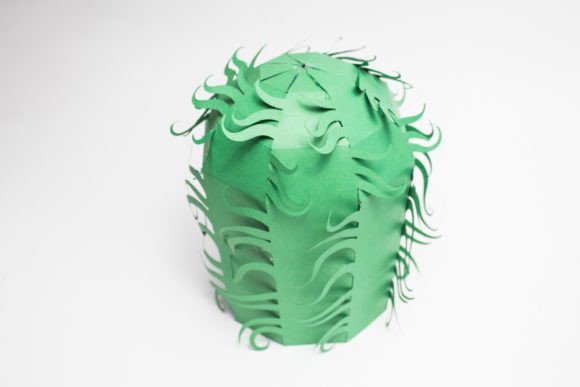 Old Man Cactus 3D SVG for Cacti and Succulents Branding