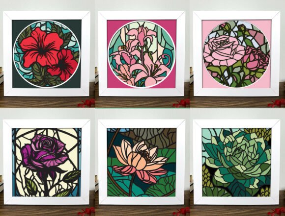 Stained Glass Floral SVG Set Review for Real Projects
