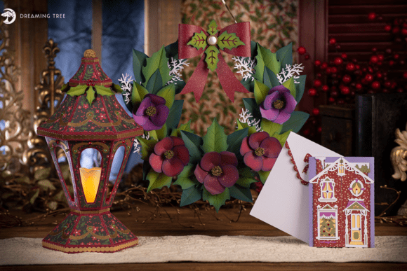 Victorian Christmas SVG Bundle: A 3D Design Asset for Holiday Branding